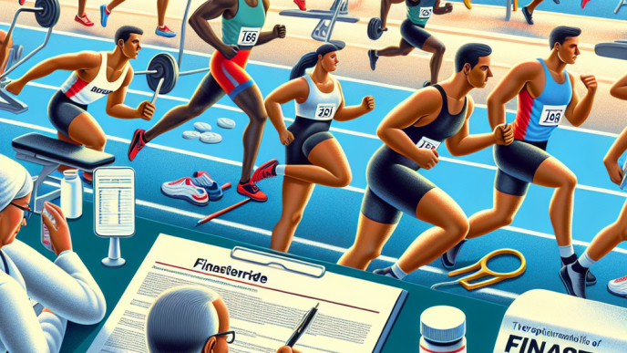 Therapeutic use of finasteride in high-level athletes