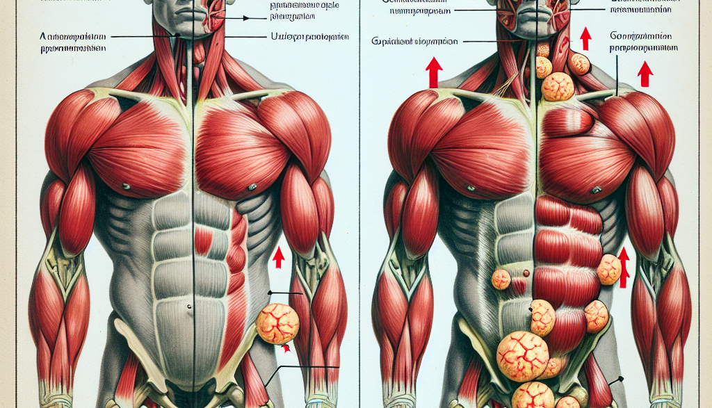 Effects of gonadotropin on muscle hypertrophy