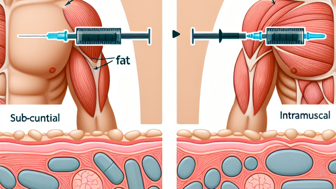 Subcutaneous vs intramuscular administration of trestolone acetato